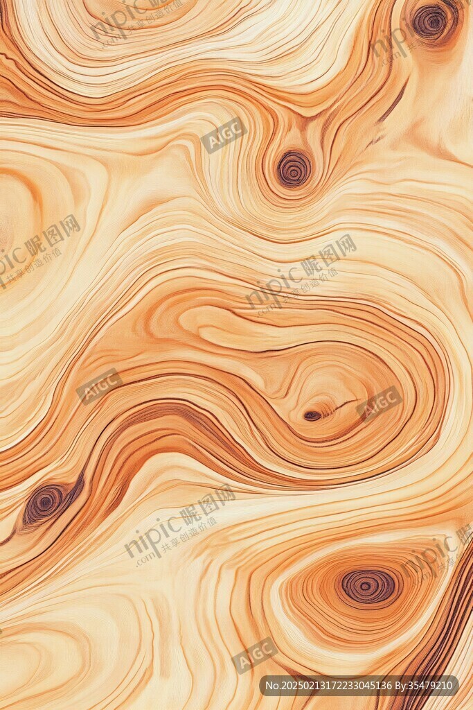 木纹创意流动海报