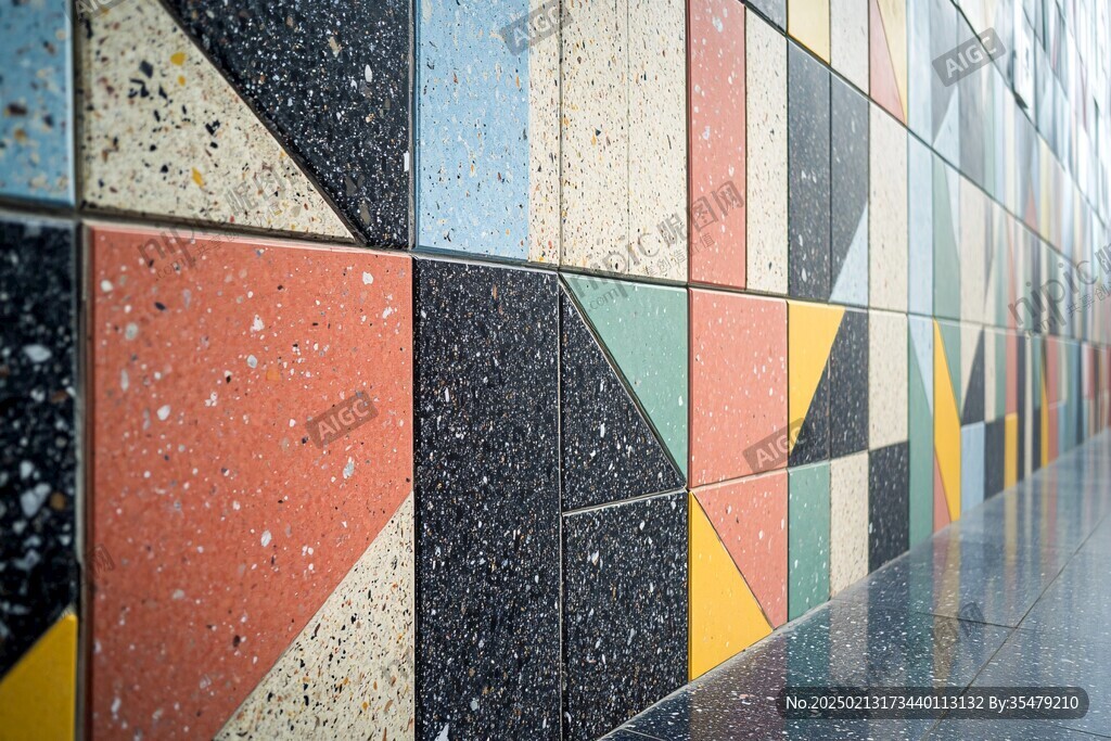 五彩板块文化墙