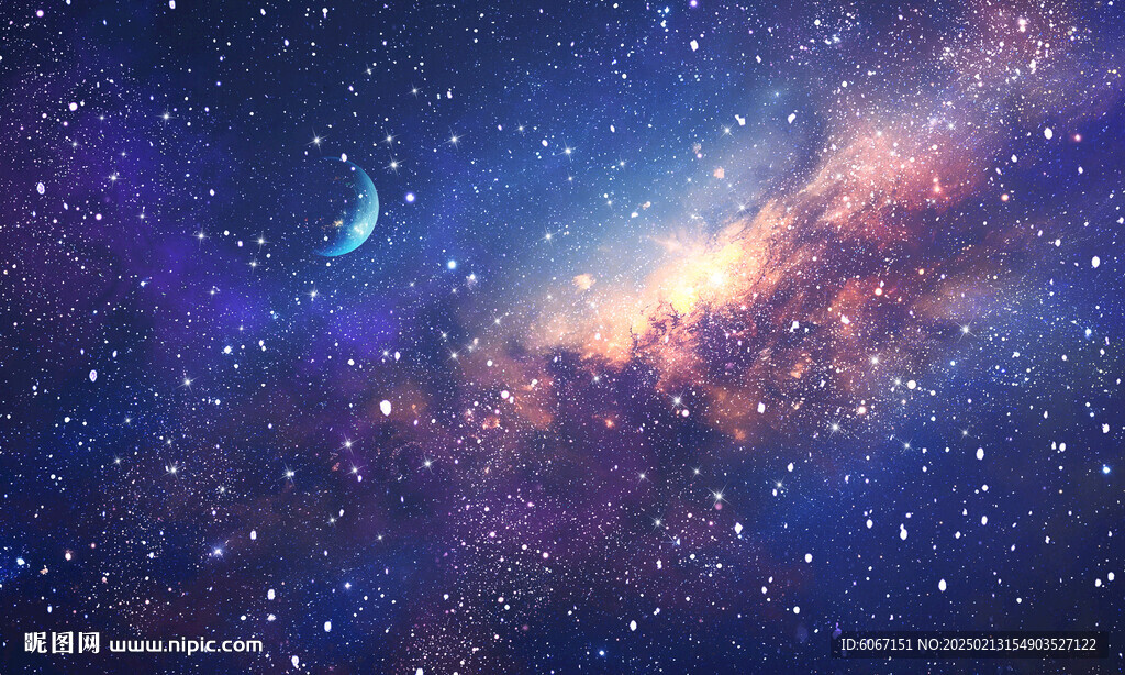 蓝色星空天花软膜