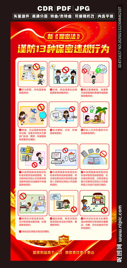 新保密法谨防13种保密违规行为
