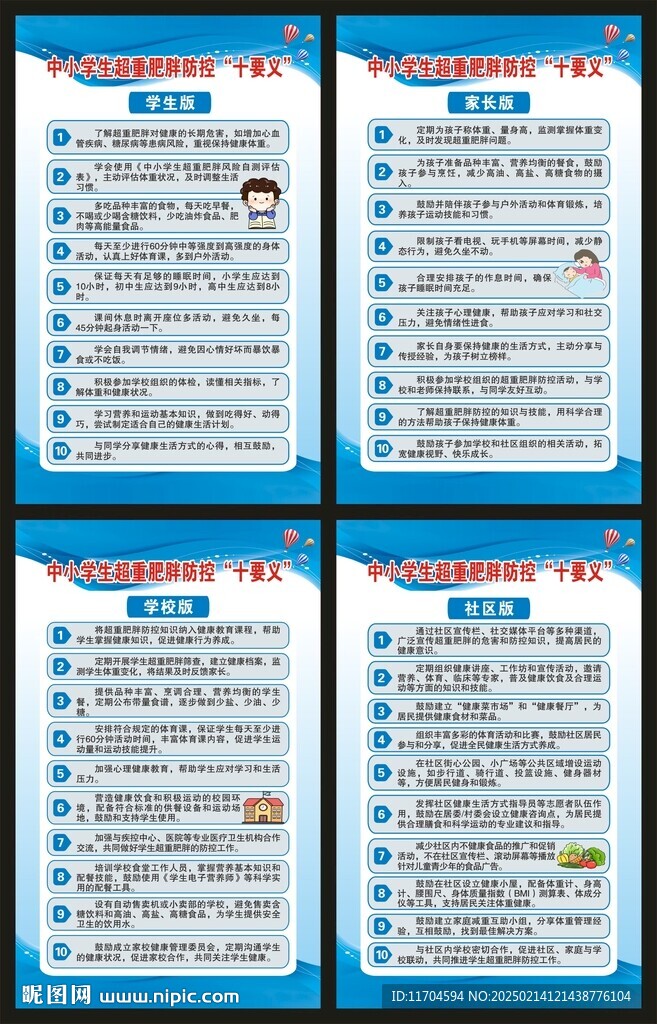 校园健康教育知识展板