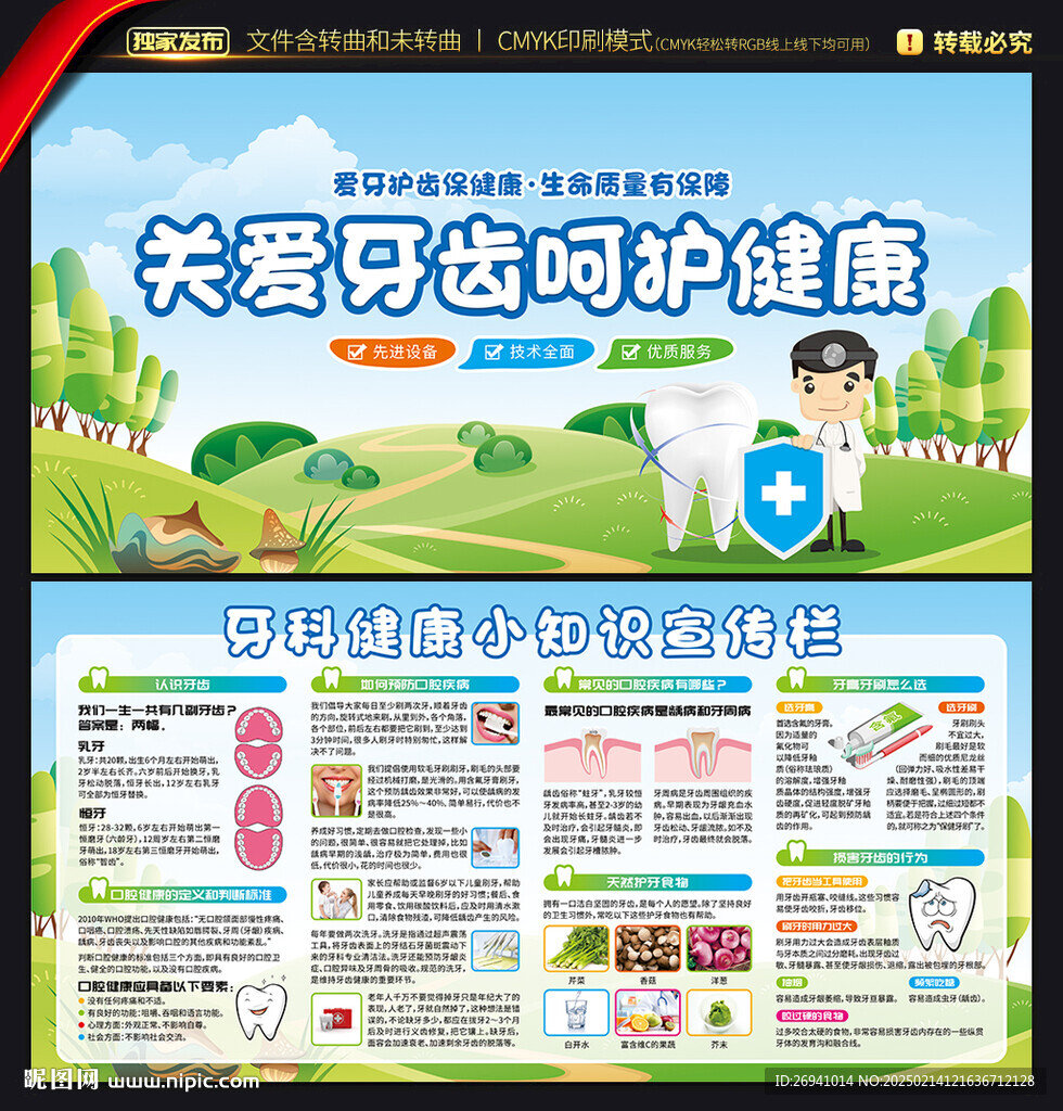 牙科知识展板