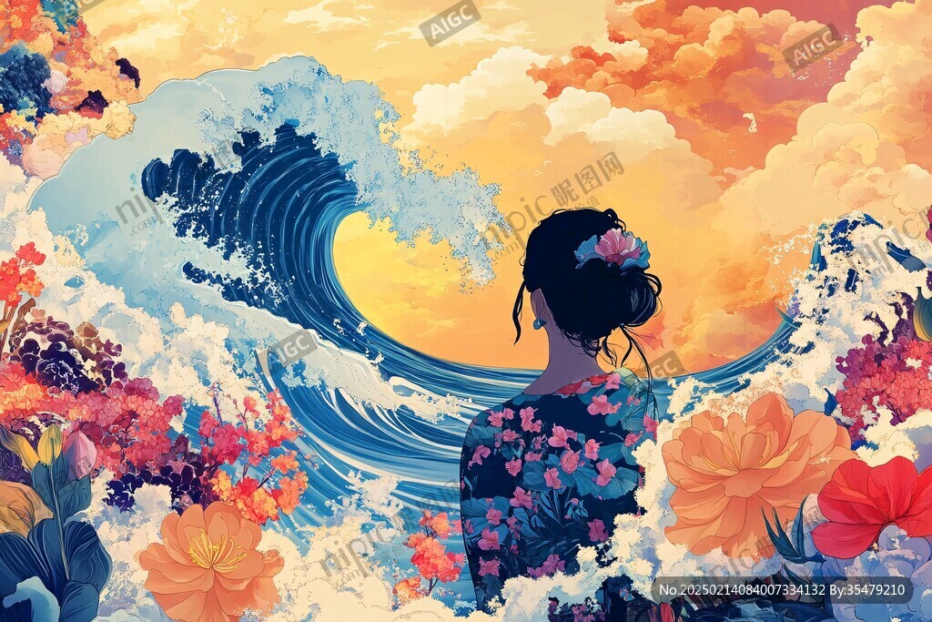 神奈川冲浪里