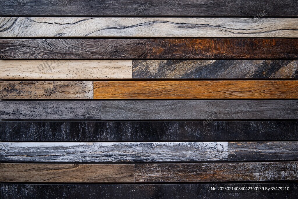 多种颜色木板木材