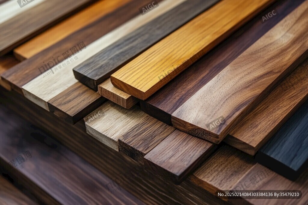 多种颜色木板木材