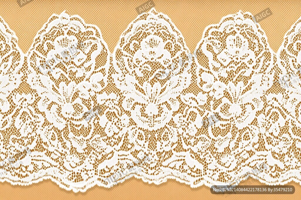 米色的蕾丝边