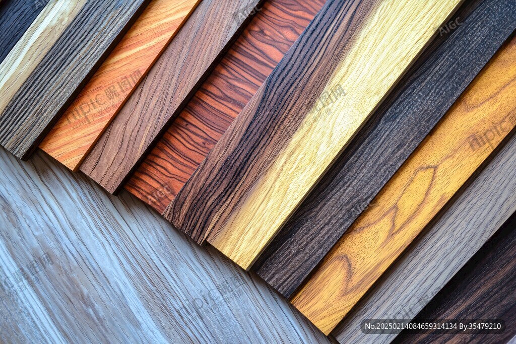 多种颜色木板木材