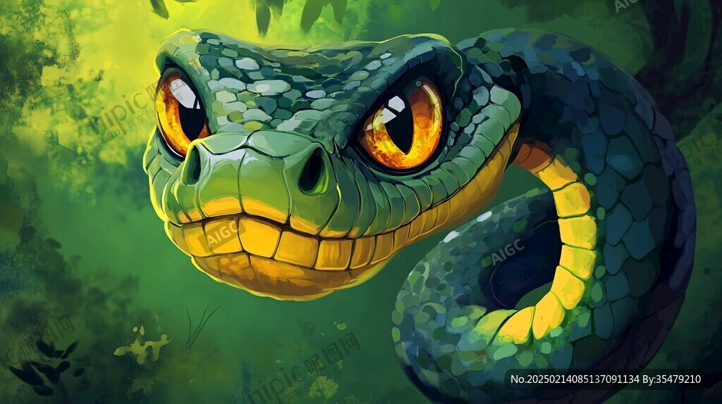 蛇合集插画