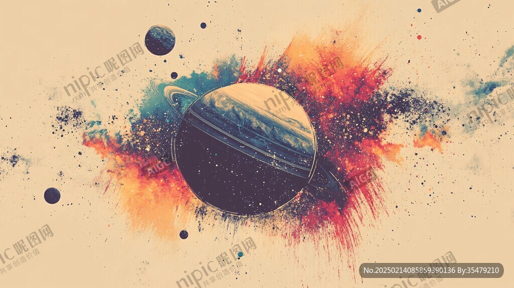 宇宙星球插画