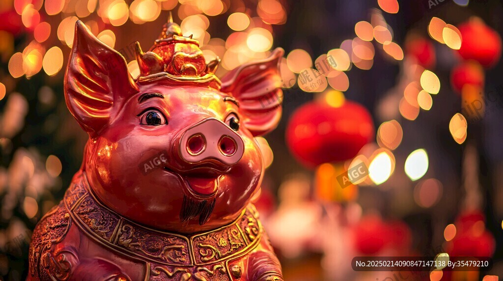春节夜景过年气氛