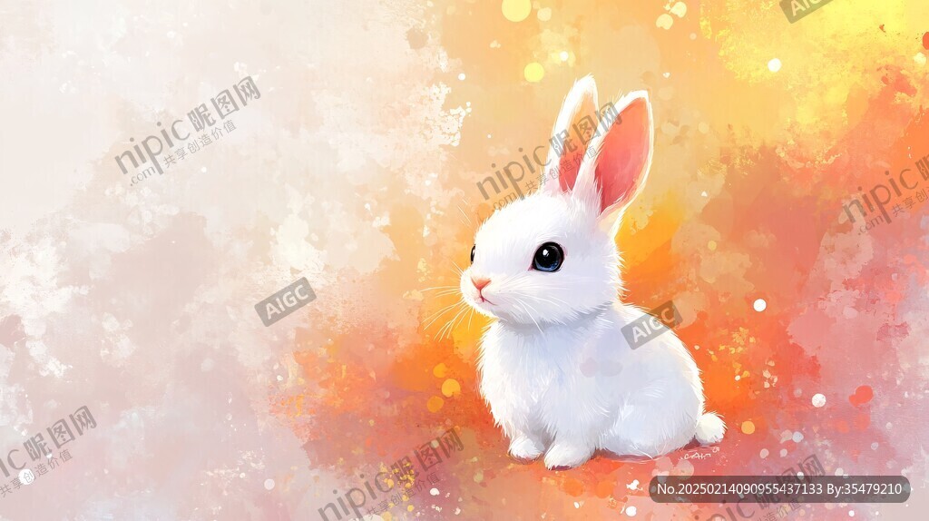 兔年壁纸插画