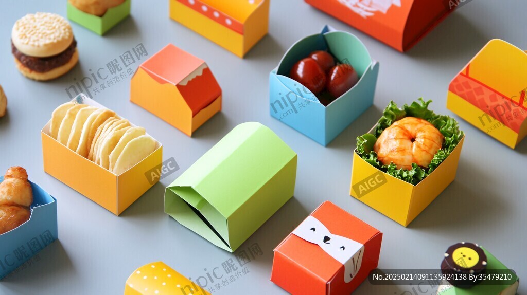 立体食品包装效果图