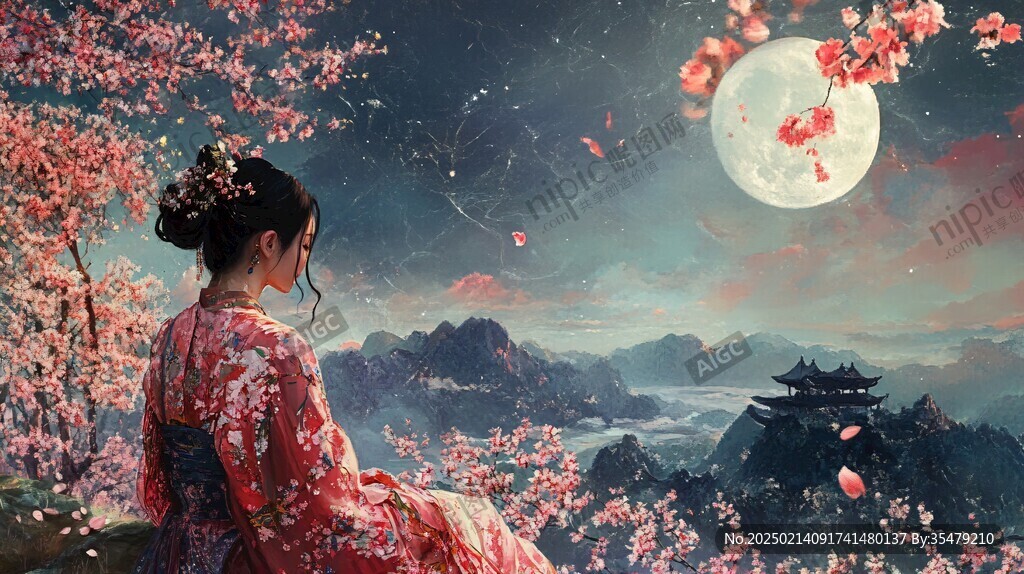 古风人像背景