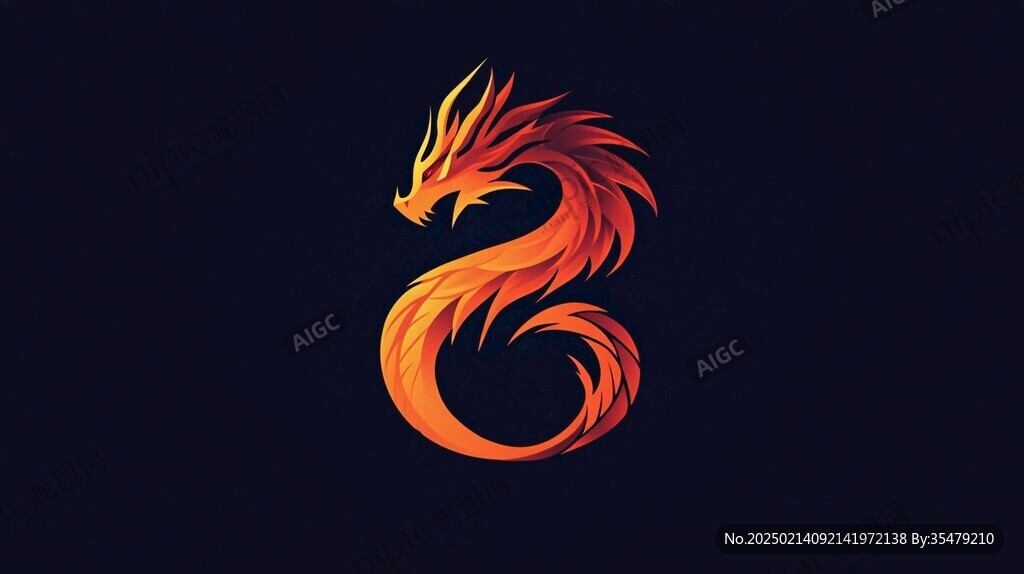 火龙logo设计