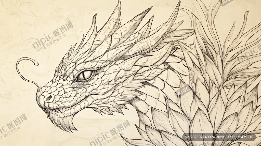 龙包装插画