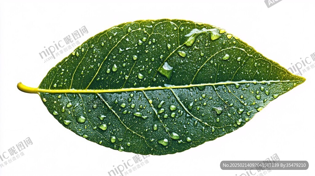 露水树叶素材