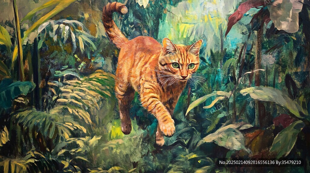 猫壁画