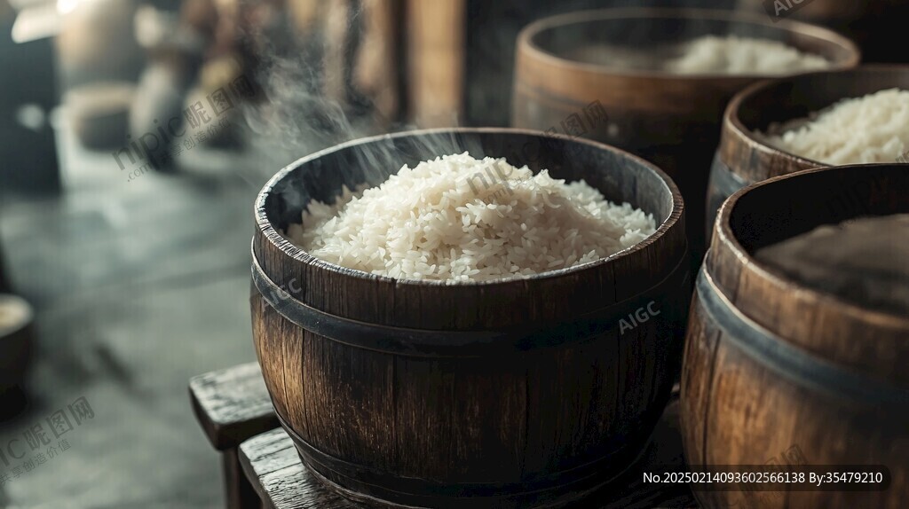 木桶蒸饭