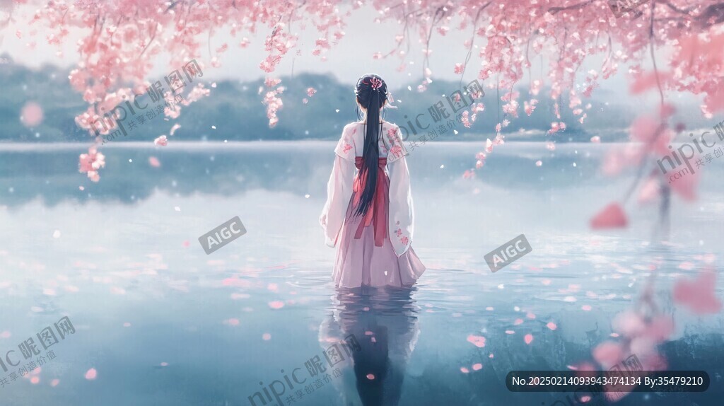 古风人像水墨山水