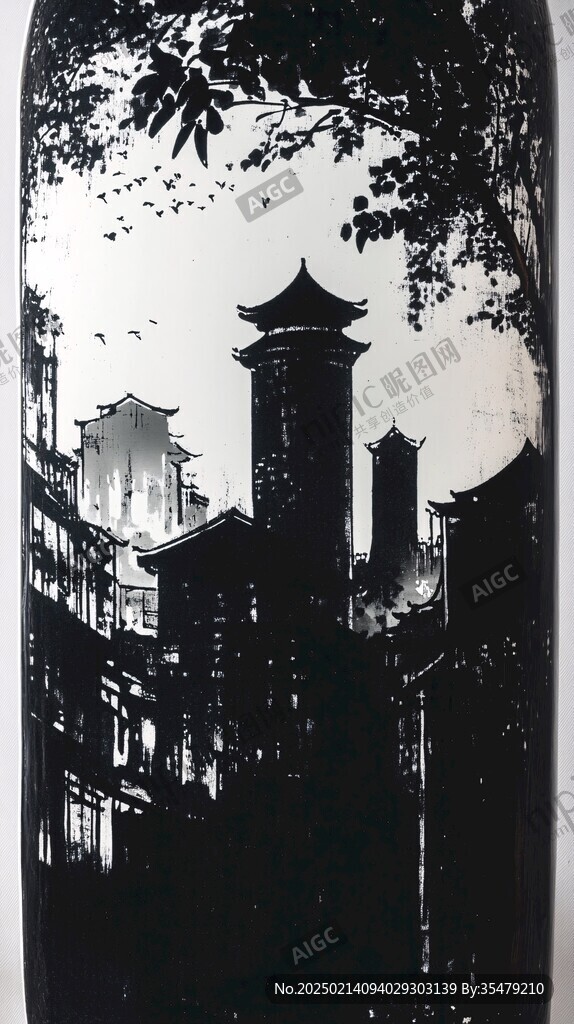 版画酒坛