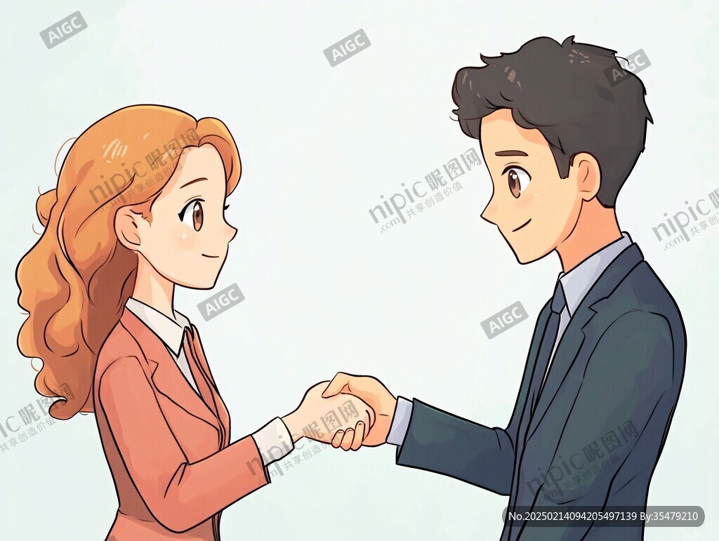 情侣插画求婚