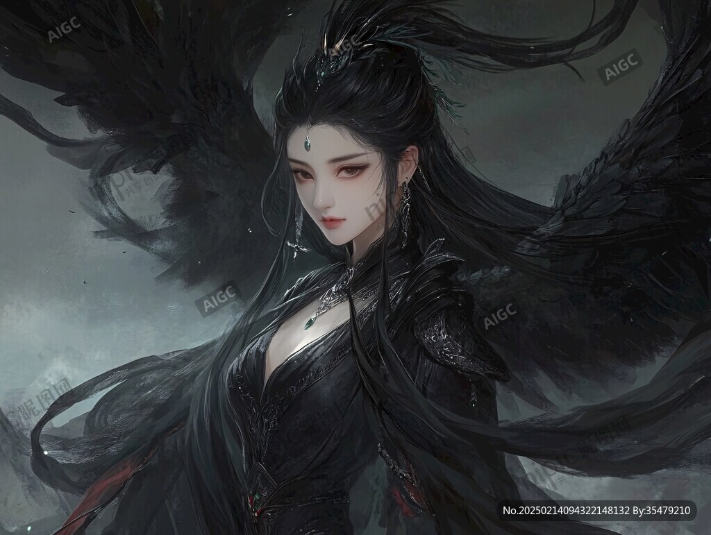 精卫原画