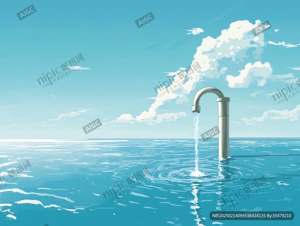 水池插画