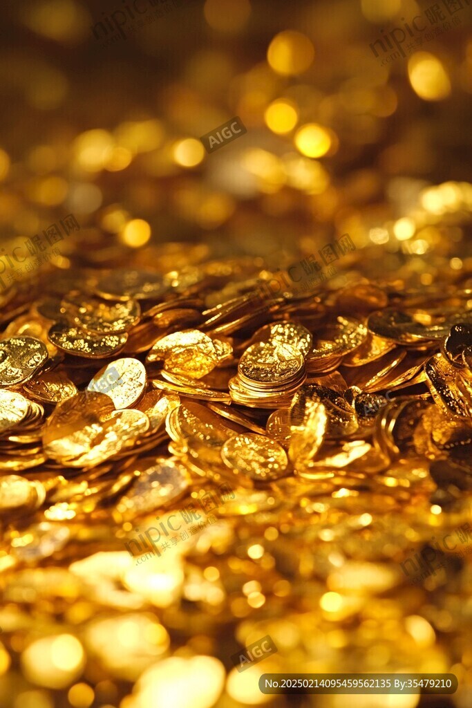 金色钱币金钱多多