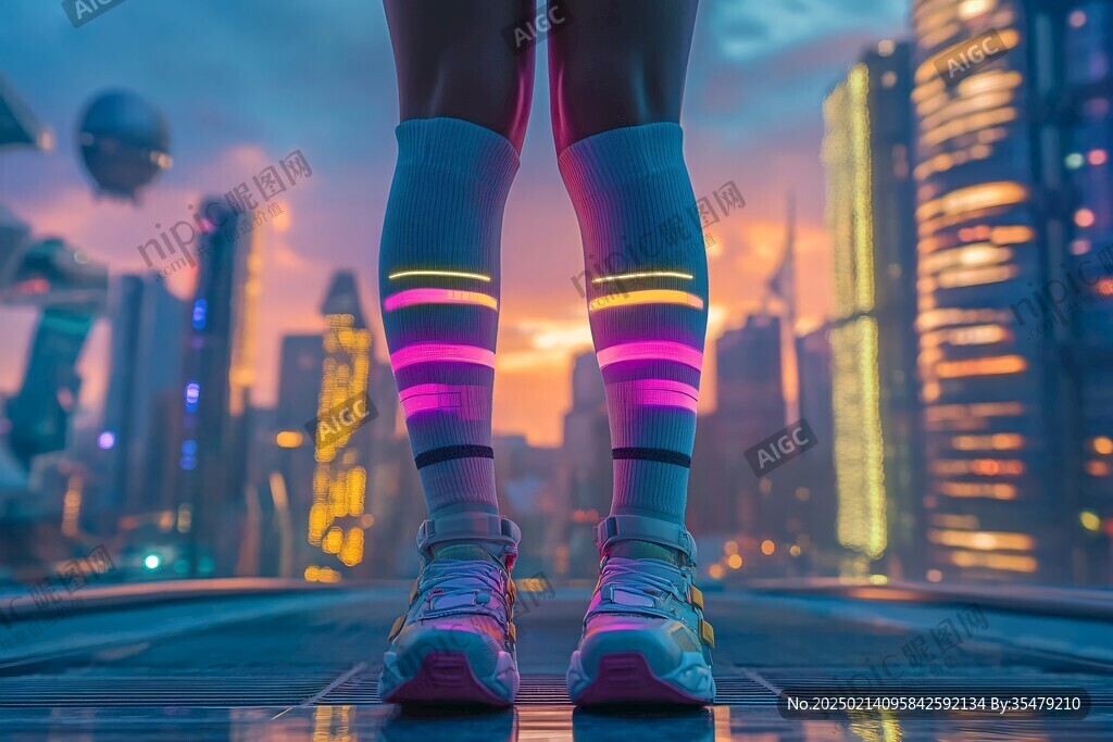 运动海报城市夜跑
