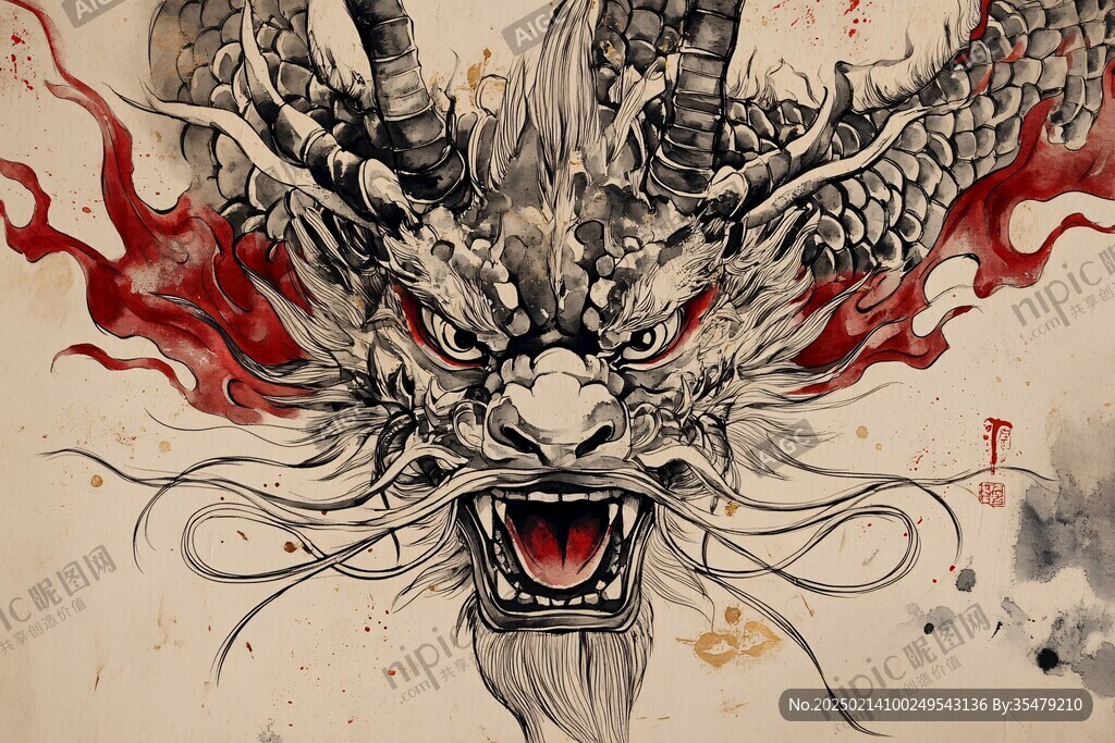 龙年插画手绘