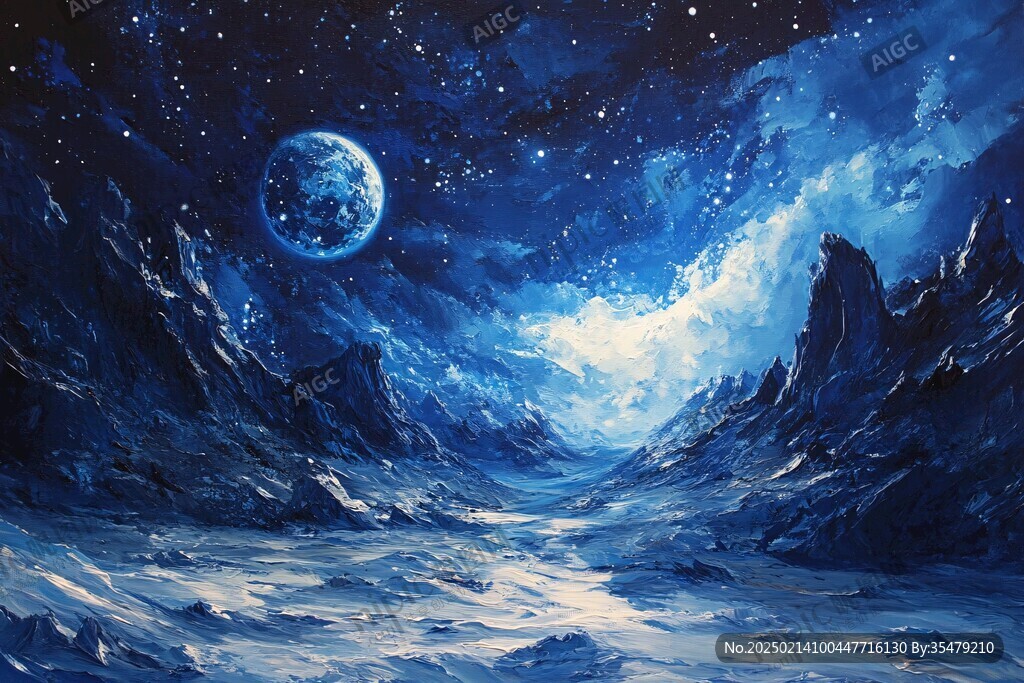 星月河幻想插画