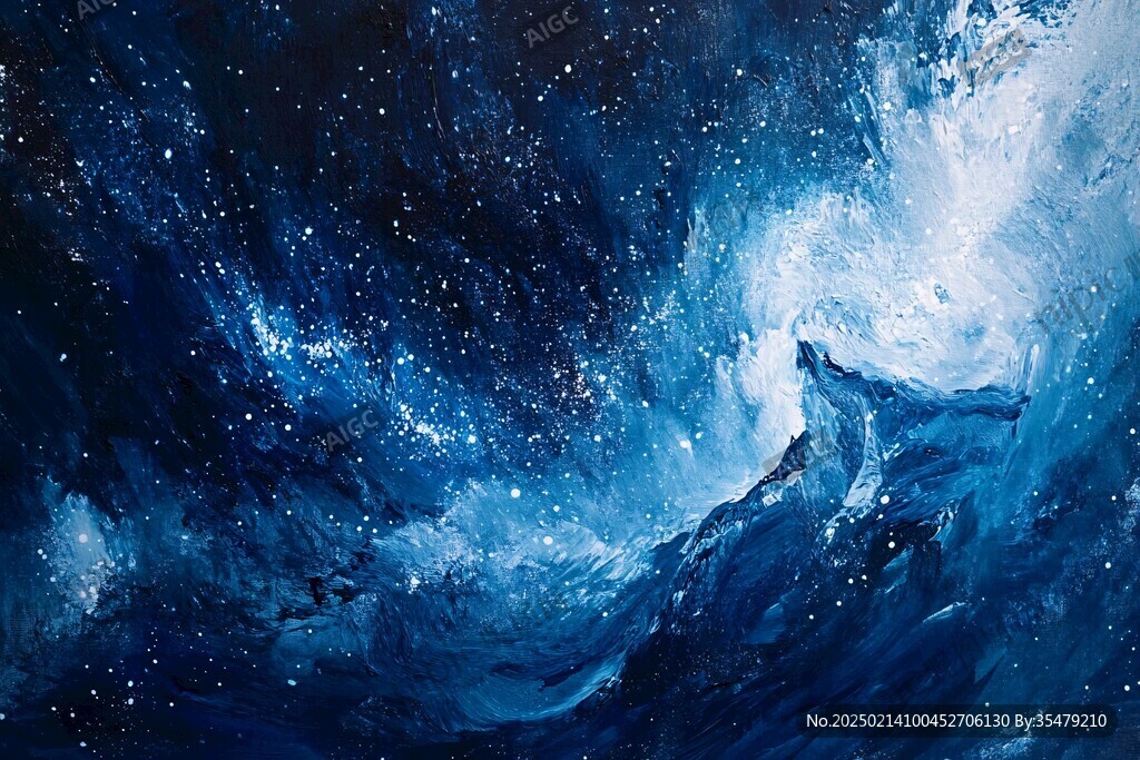 抽象写意星辰大海