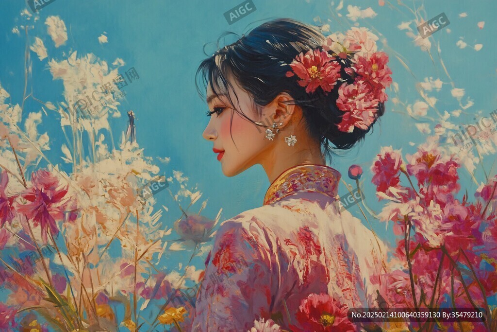 花鸟少女