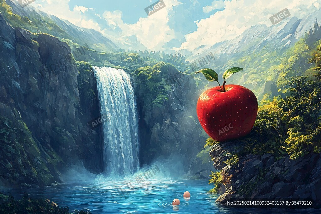 lowpoly苹果