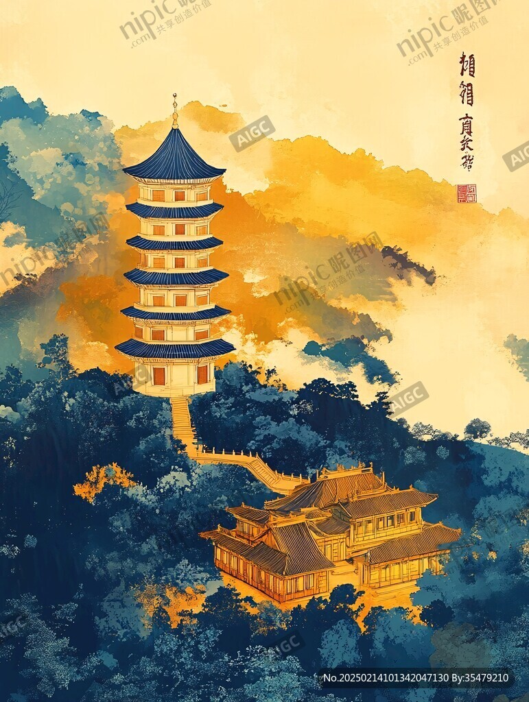 雷峰塔插画