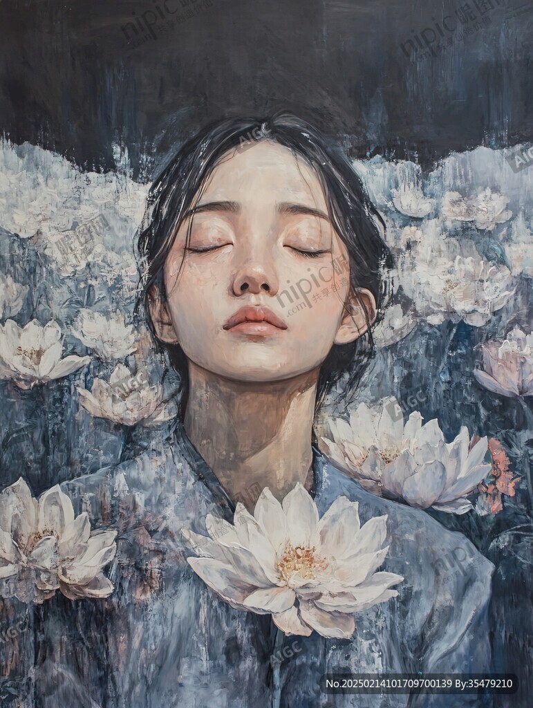 丙烯画人物