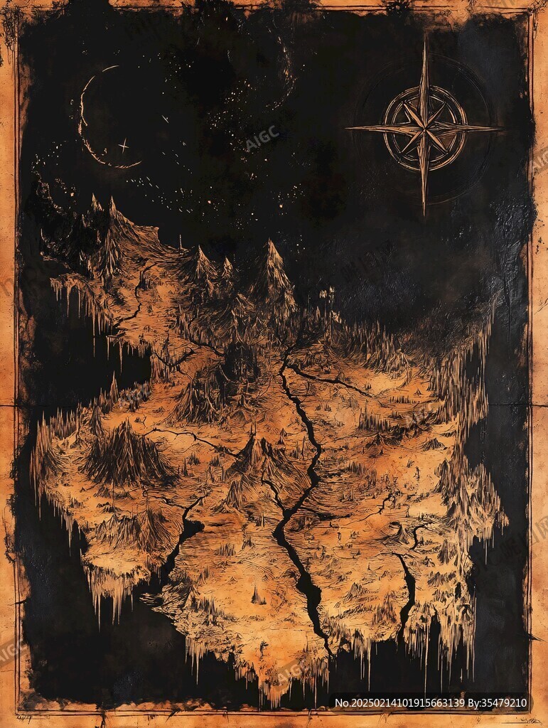 暗海刻石插画