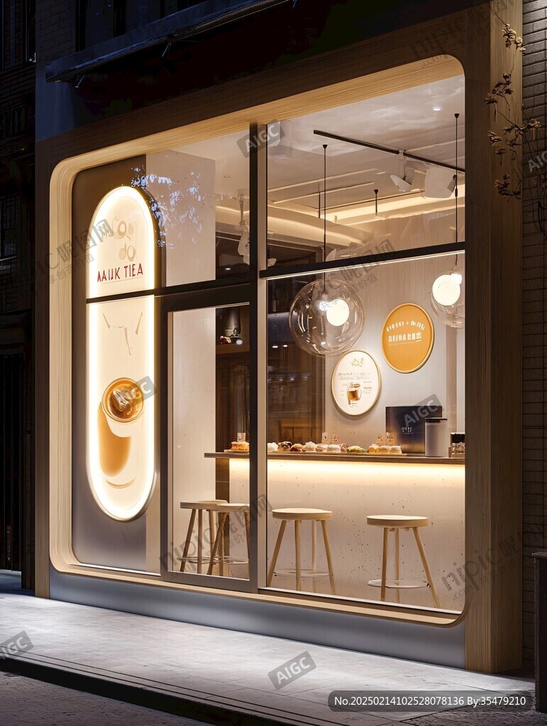 面包店甜品店门头设计
