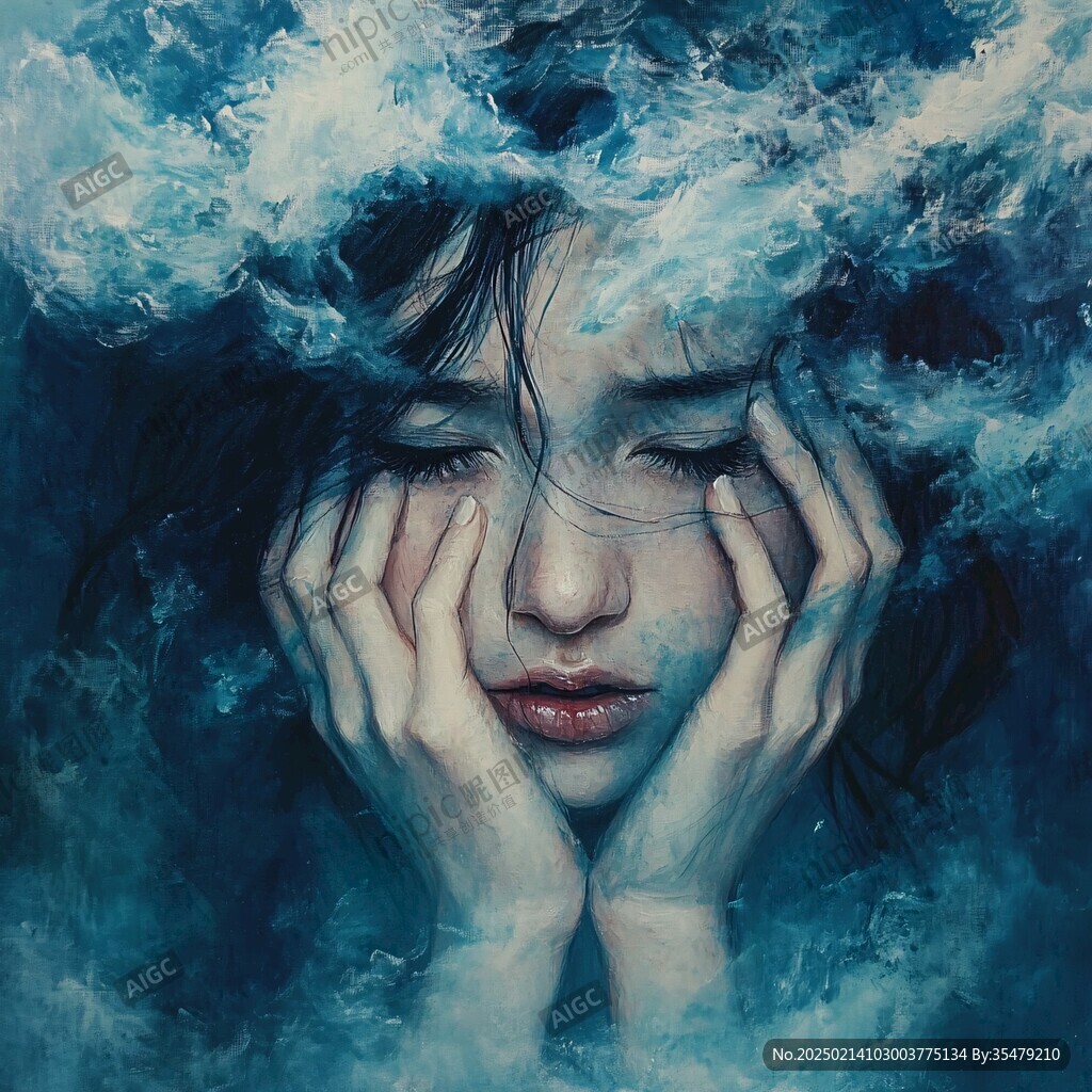人物情绪插画