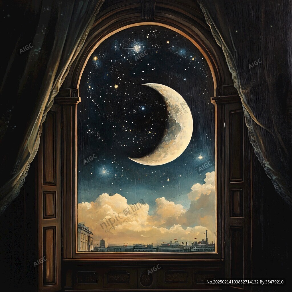 梦幻夜晚立体画