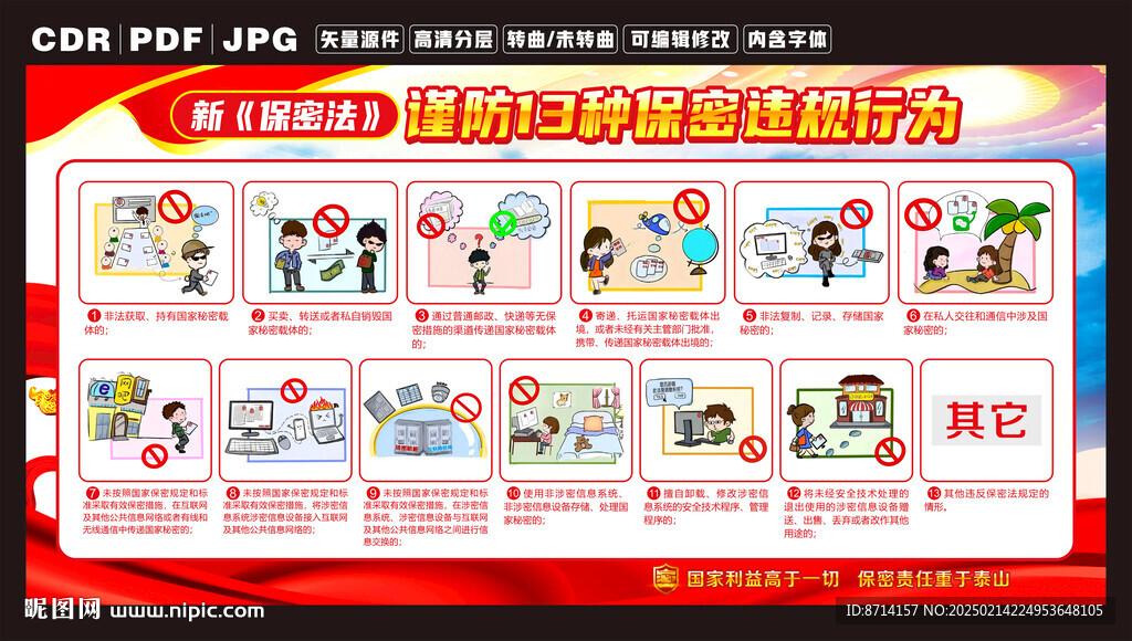 新保密法谨防13种保密违规行为