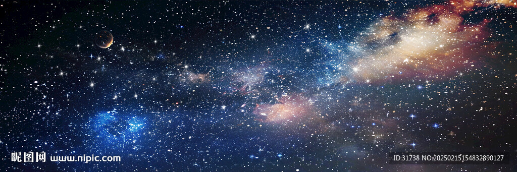 巨幅宇宙星空天花软膜背景