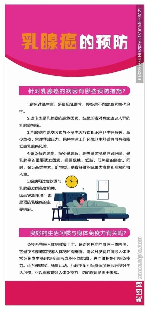 乳腺癌防治展架