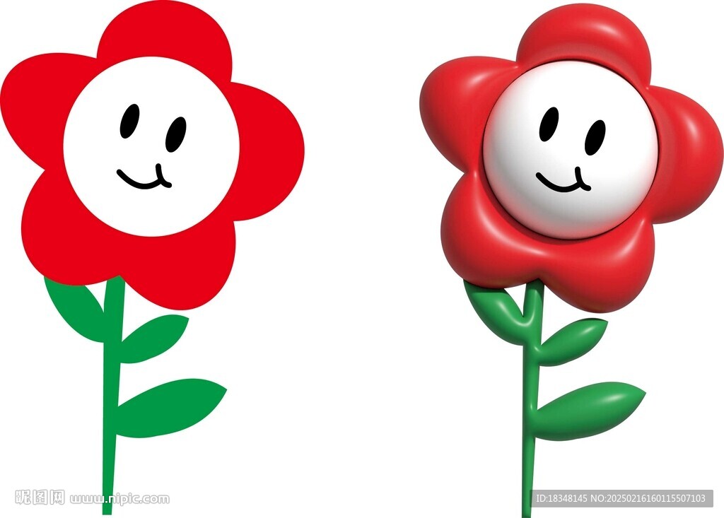 膨胀3D花朵图片