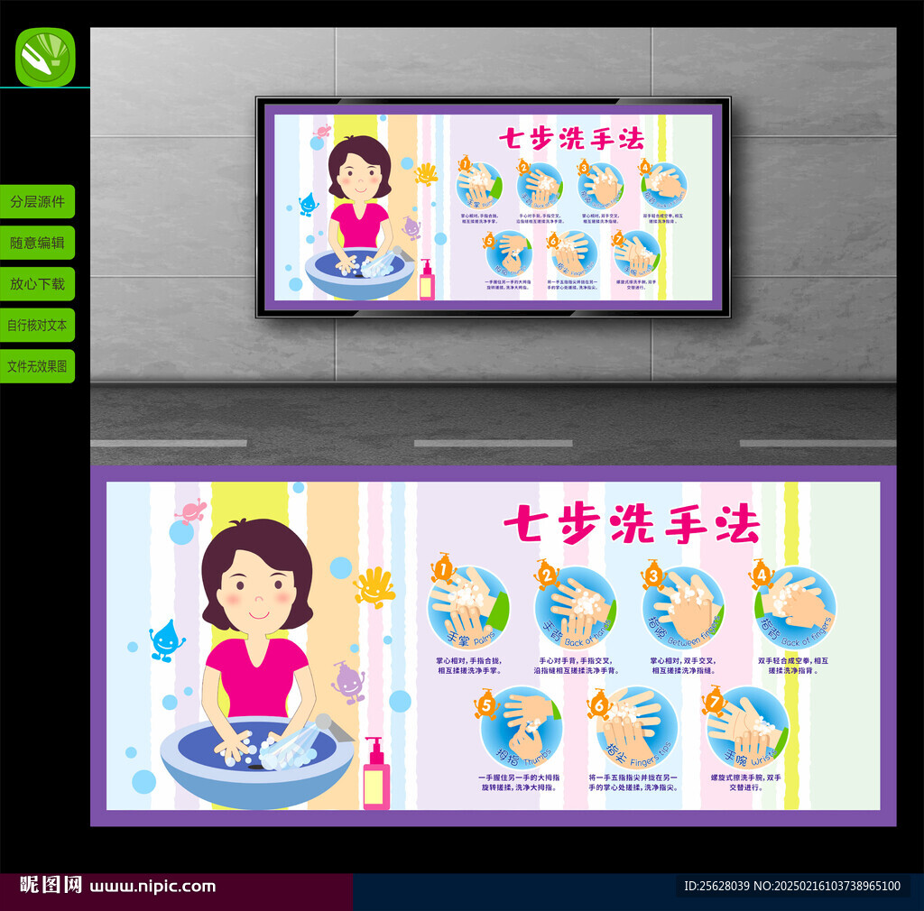 七步洗手法