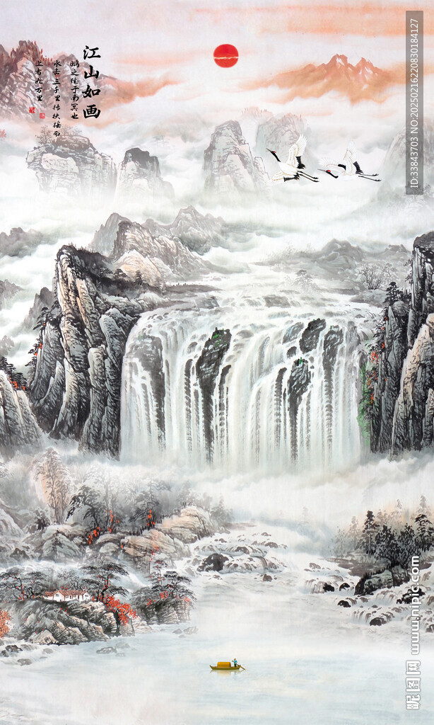 玄关山水画