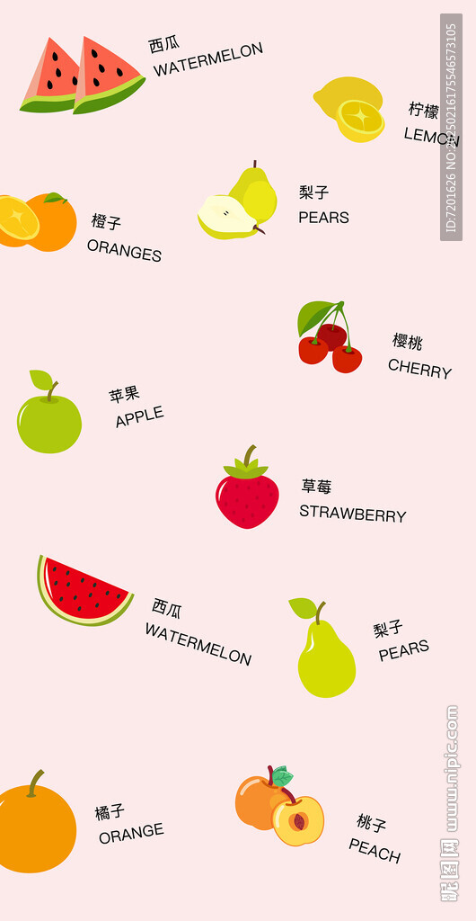 水果墙画