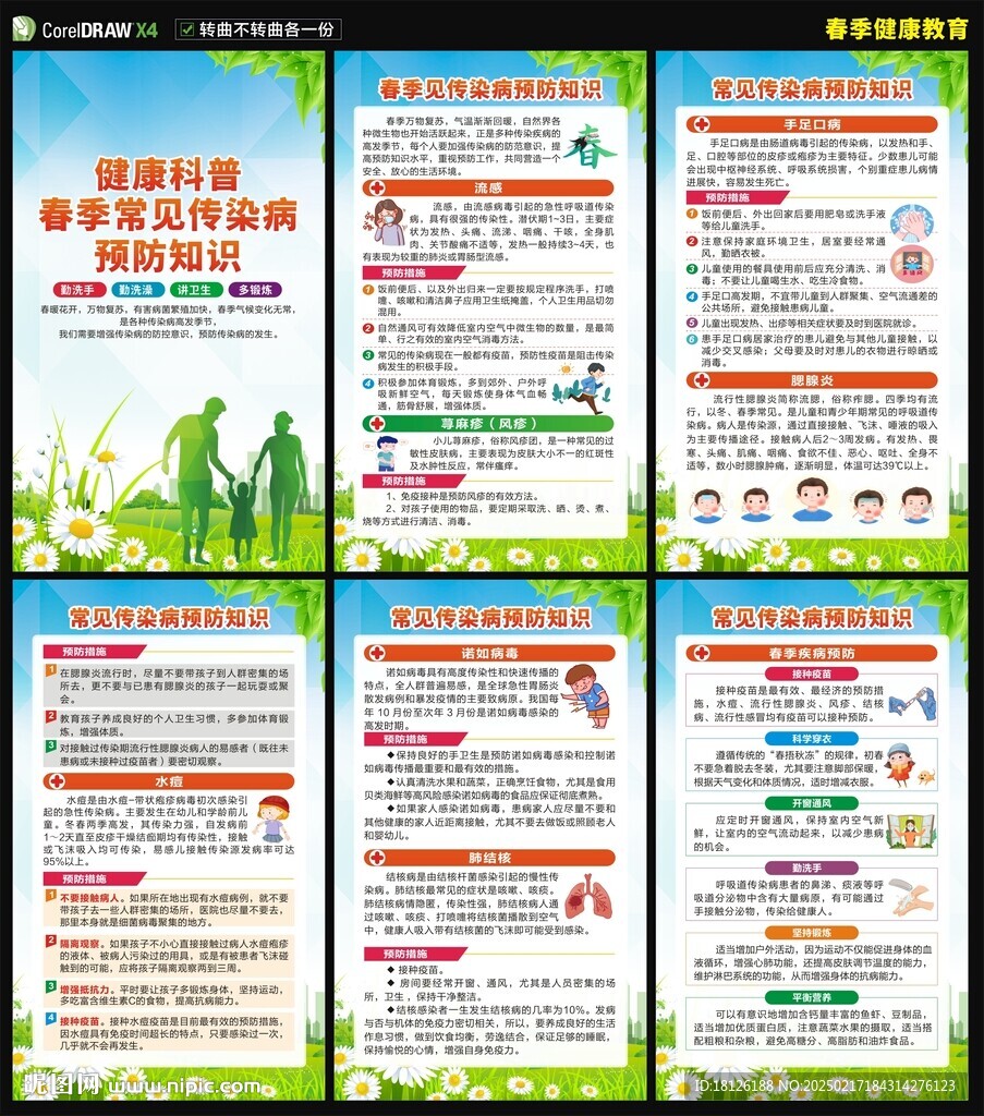 春季健康教育海报