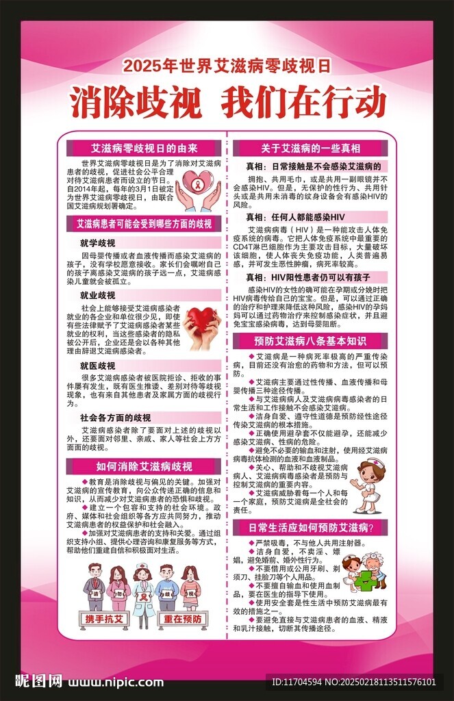 世界艾滋病零歧视日海报