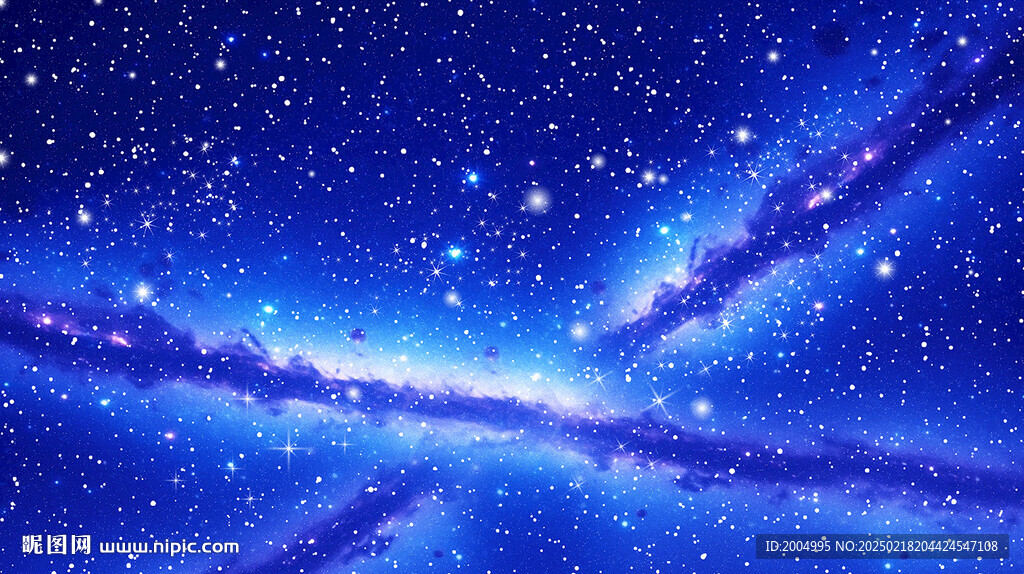 梦幻星空蓝色星空